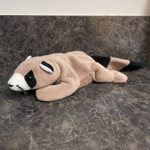 Ty Beanie Babies 1995 Ringo the Raccoon - Picture 1 of 7